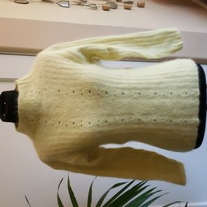 Newport News Butter Yellow Angora Sweater